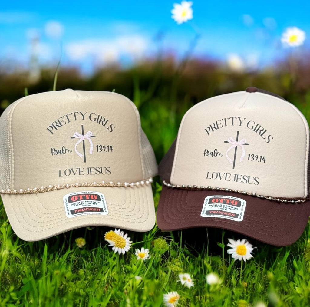 Pretty Girls Love Jesus (foam trucker hat)