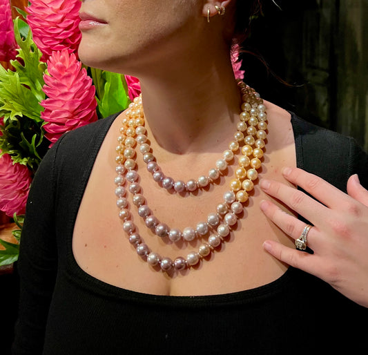 Triple ombré Edison necklace