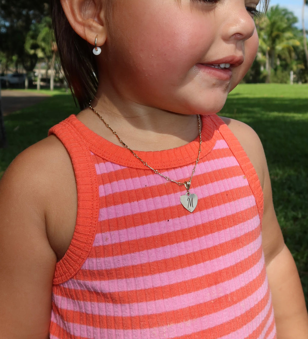 Engraved heart necklace