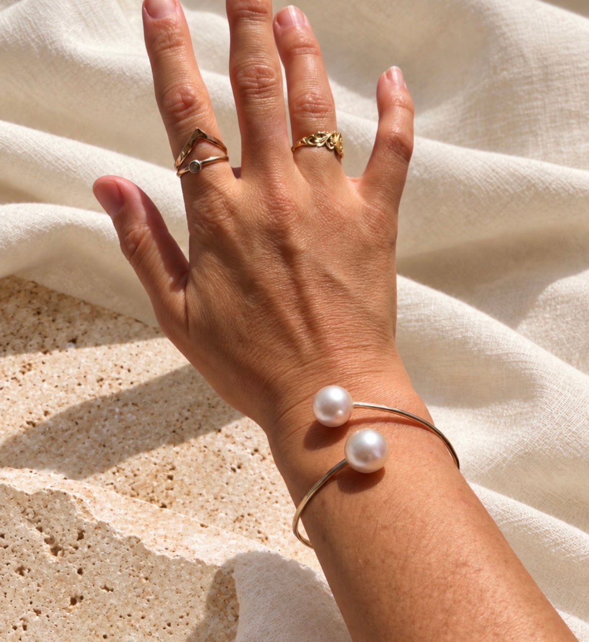 The Ever After Pearl Cuff