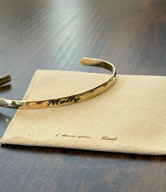 Engraved GF cuff