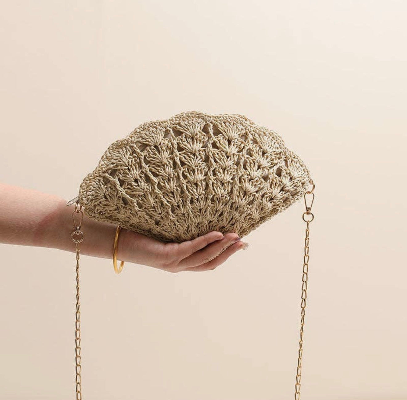 Crotchet shell cross bag