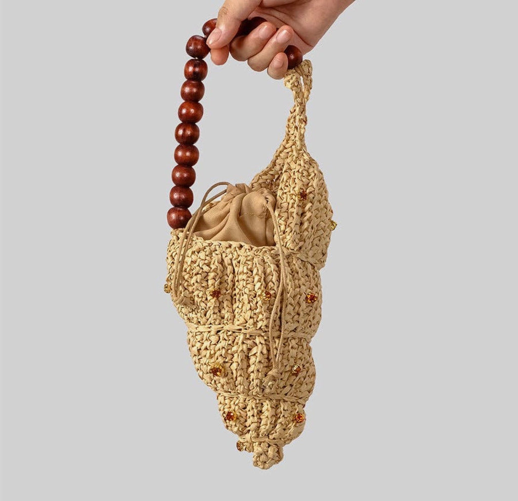 Raffia Shell Bag