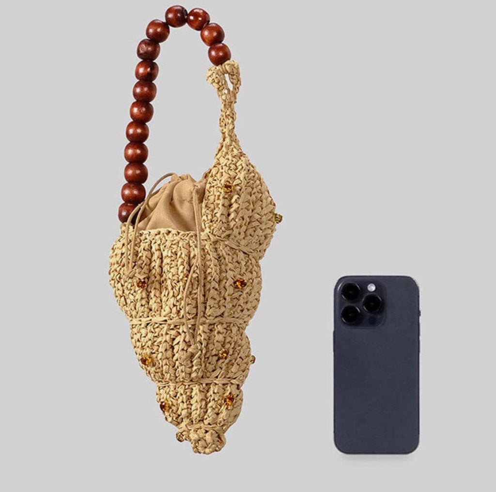 Raffia Shell Bag