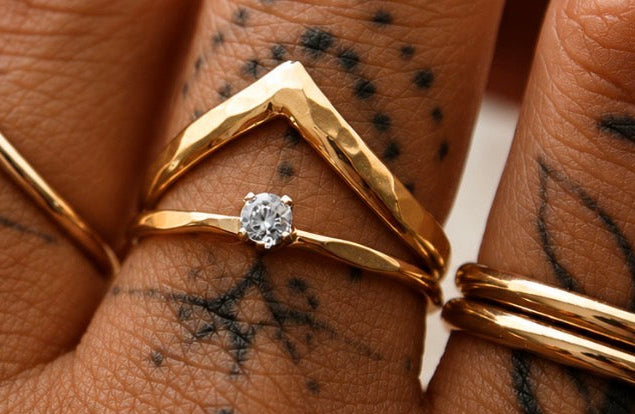 CZ stacker ring