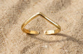 Chevron toe ring